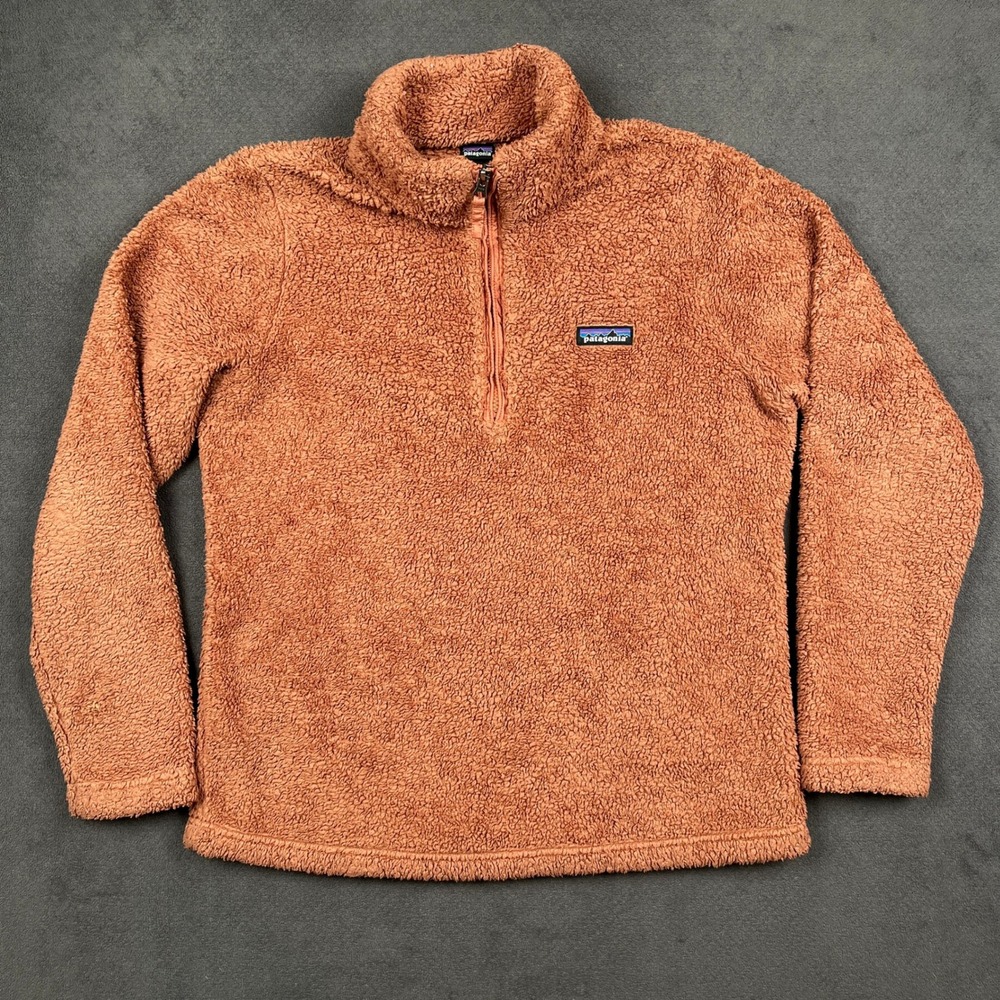 Patagonia Los Gatos 1/4 Zip Fleece Pullover Womens Large Century Pink 25235